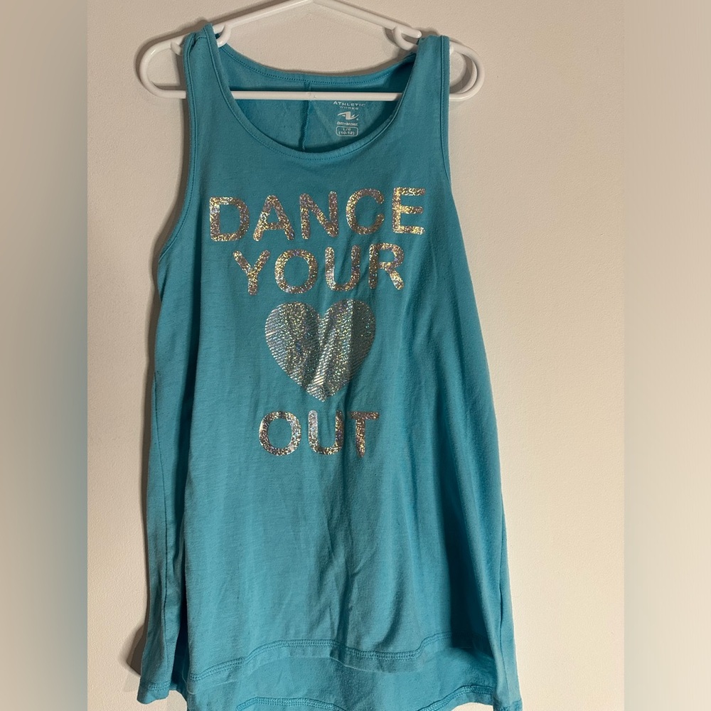 Athletic Works Turquoise Dri-More Tank Top